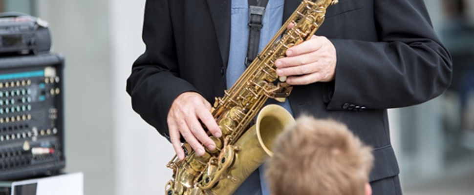 Saxophonist Bruce French