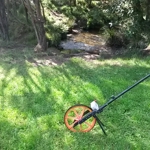 Wheel used to measure size of a site