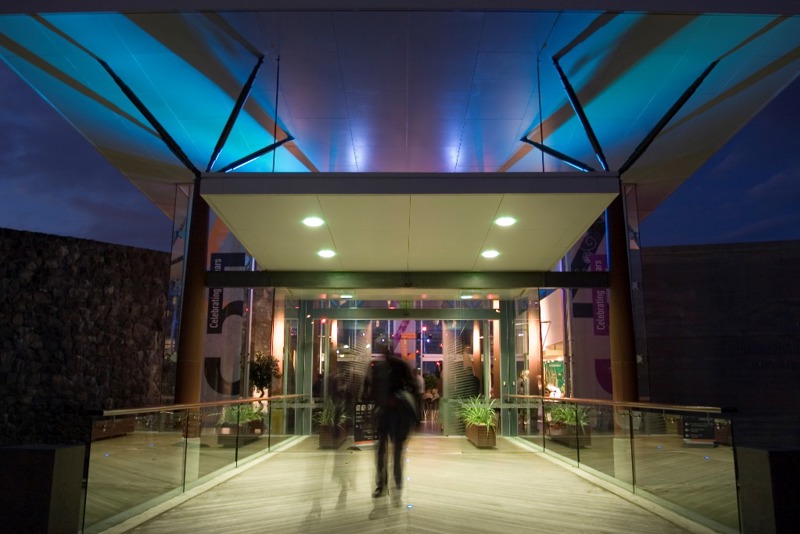 Visitor Centre by night