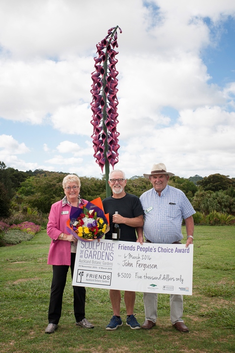 Artist John Ferguson with Dianne Glen and Bill Burrill