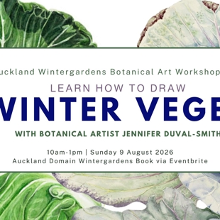 Learn To Draw Winter Veges - Botanical Art Workshop image