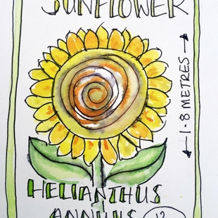 Make your own seed packets from our buzzy Summer Garden image