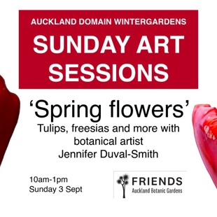 Auckland Domain Wintergardens Sunday Arts session - Spring Flowers image