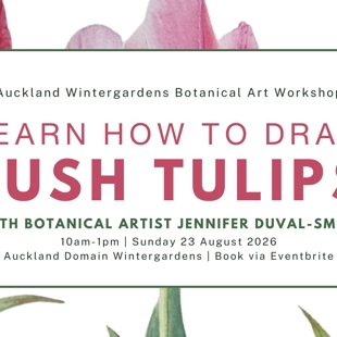 Learn To Draw Lush Tulips - Botanical Art Workshop image