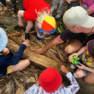 Sensory nature play in the garden image