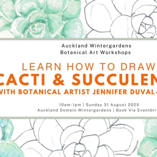 Cacti and succulents - Botanical Art Workshop image
